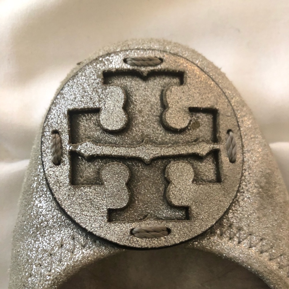 Tory Burch Silver Flats
